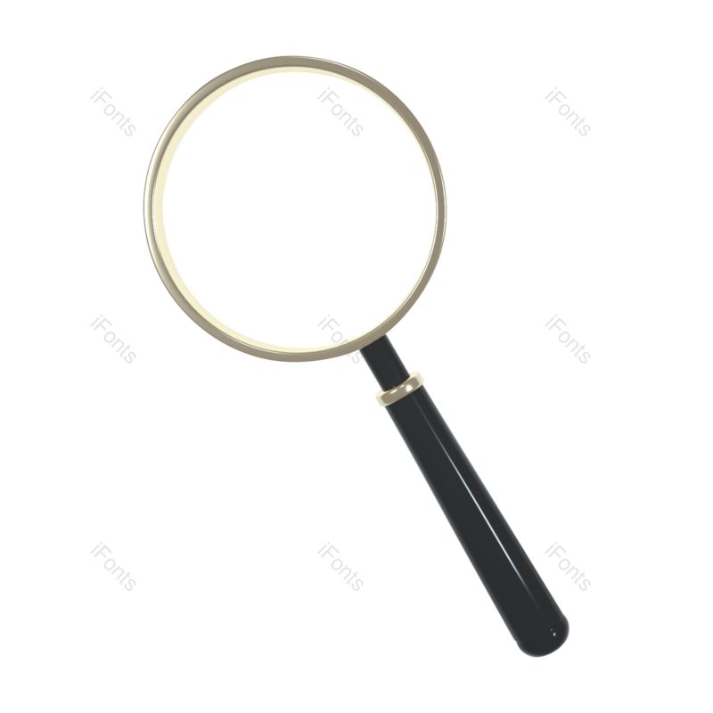 元素图片,放大镜元素,立体元素PNG,免抠素材